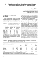 Trabajo en régimen de subcontratación en la industria brasileña de la construcción