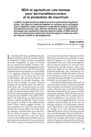 SIDA et agriculture: une menace pour les travailleurs ruraux et la production de nourriture