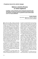 Balance salarial africano: un tema explosivo