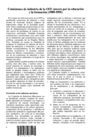 Comisiones de industria de la OIT: interés por la educación y la formación (1989-1991)