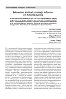 Educación sindical y trabajo informal en América Latina