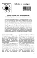 Point de vue: une autre pédagogie possible : la FSM pour l'application de méthodes actives d'éducation des travailleurs