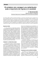 El verdadero reto: conseguir una redistribución justa e importante del ingreso en la sociedad : Malasia