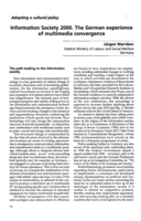 Information society 2000: the German experience of multimedia convergence