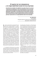El capital de los trabajadores y la responsabilidad social de las empresas