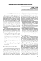 Media convergence and journalism