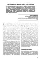 La protection sociale dans l'agriculture