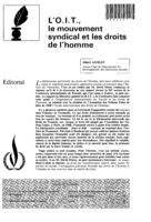 L'O.I.T., le mouvement syndical et les droits de l'homme