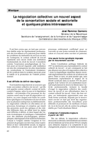 La négociation collective: un nouvel aspect de la concertation sociale et sectorielle et quelques pistes intéressantes : Mexique