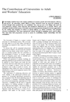 The contribution of universities to adult and workers' education: a pilot project in Nigeria