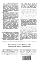Women's involvement in thrift and credit cooperatives in selected Asian countries