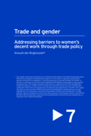 Trade and gender: addressing barriers to women’s decent work through trade policy