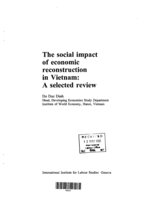 Social impact of economic reconstruction in Vietnam: a selected review