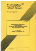 Developments in the reorganisation of the Swiss economy: the small and medium-sized enterprise structure as an opportunity and a threat