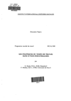 Politiques du temps de travail dans 13 pays industrialises