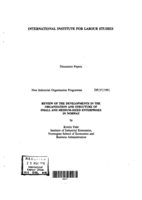 Review of the developments in the organisation and structure of small and medium-sized enterprises in Norway