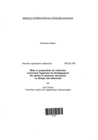 Bilan et propositions de recherches concernant l'approche du developpement des petites et moyennes entreprises en Afrique sub- saharienne