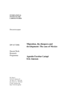 Migration, the diaspora and development: the case of Mexico