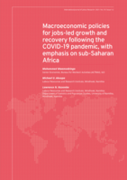 Macroeconomic policies for jobs-led growth and recovery following the COVID-19 pandemic, with emphasis on sub-Saharan Africa