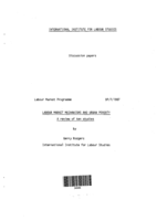 Labour market mechanisms and urban poverty: a review of ten studies