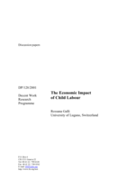 The  economic impact of child labour