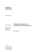 Civil society meets the state: a model of associational democracy