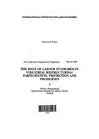 Role of labour standards in industrial restructuring: participation, protection and promotion