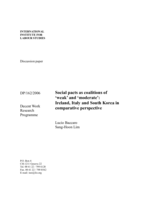 Social pacts as coalitions of 'weak' and 'moderate': Ireland, Italy and South Korea in comparative perspective