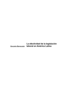 La efectividad de la legislación laboral en América Latina