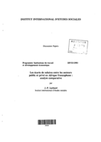 Ecarts de salaires entre les secteurs public et prive en Afrique francophone: analyse comparative