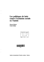 Les politiques de lutte contre l'exclusion sociale en Tunisie