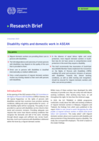 Disability rights and domestic work in ASEAN