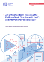 An unfinished task?: matching the proposed platform work directive with the EU and international “social acquis”