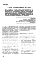 La santé et la sécurité dans les cartes