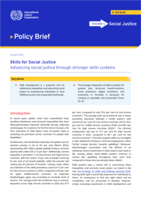 Skills for social justice: advancing social justice through stronger skills systems