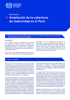 Ampliación de la cobertura de maternidad en el Perú: nota técnica