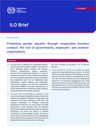Promoting gender equality through responsible business conduct: the role of governments, employers’ and workers’ organizations
