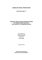 Costing of basic social protection benefits for selected Asian countries: first results of a modelling exercise