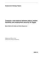 Towards a new balance between labour market flexibility and employment security for Egypt