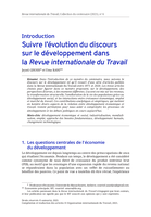 Suivre l'évolution du discours sur le développement dans la Revue internationale du Travail: introduction