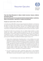 De la gran recesión a la recuperación del mercado de trabajo: cuestiones, datos concluyentes y opciones en materia de polícas