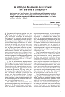 Le dilemme des jeunes défavorisés: l'OIT est-elle à la hauteur?
