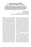 Les syndicats et les DSRP: une analyse de la Banque mondiale