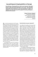 Les politiques d'employabilité en Europe