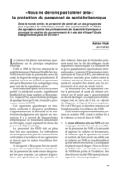 "Nous ne devons pas tolérer cela": la protection du personnel de santé britannique
