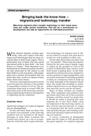 Bringing back the know-how: migrants and technology transfer