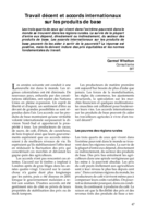 Travail décent et accords internationaux sur les produits de base