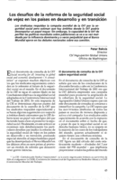 Los desafíos de la reforma de la seguridad social de vejez en los países en desarrollo y en transición