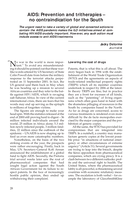 AIDS: prevention and tritherapies : no contraindication for the South