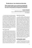 Tendencias en las relaciones laborales